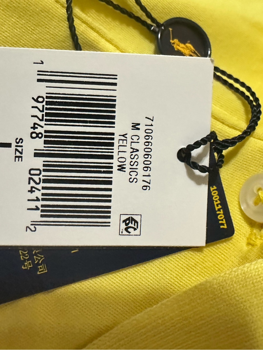 Polo Ralph Lauren Men’s Classic Fit Yellow L - Picture 8 of 8